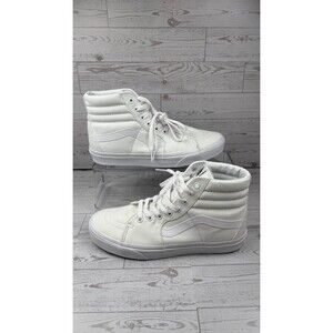 VANS SK8-HI Shoes True White Unisex Men & Women Mens 9 Womens 10.5 #68